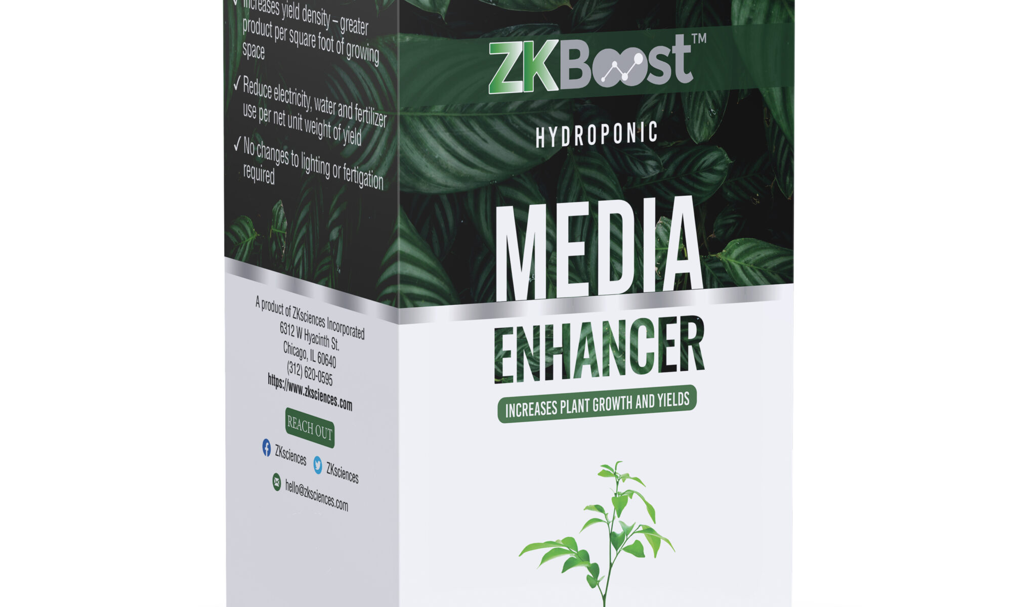 Picture of ZKBoost plant media enhancer 420 gram size box